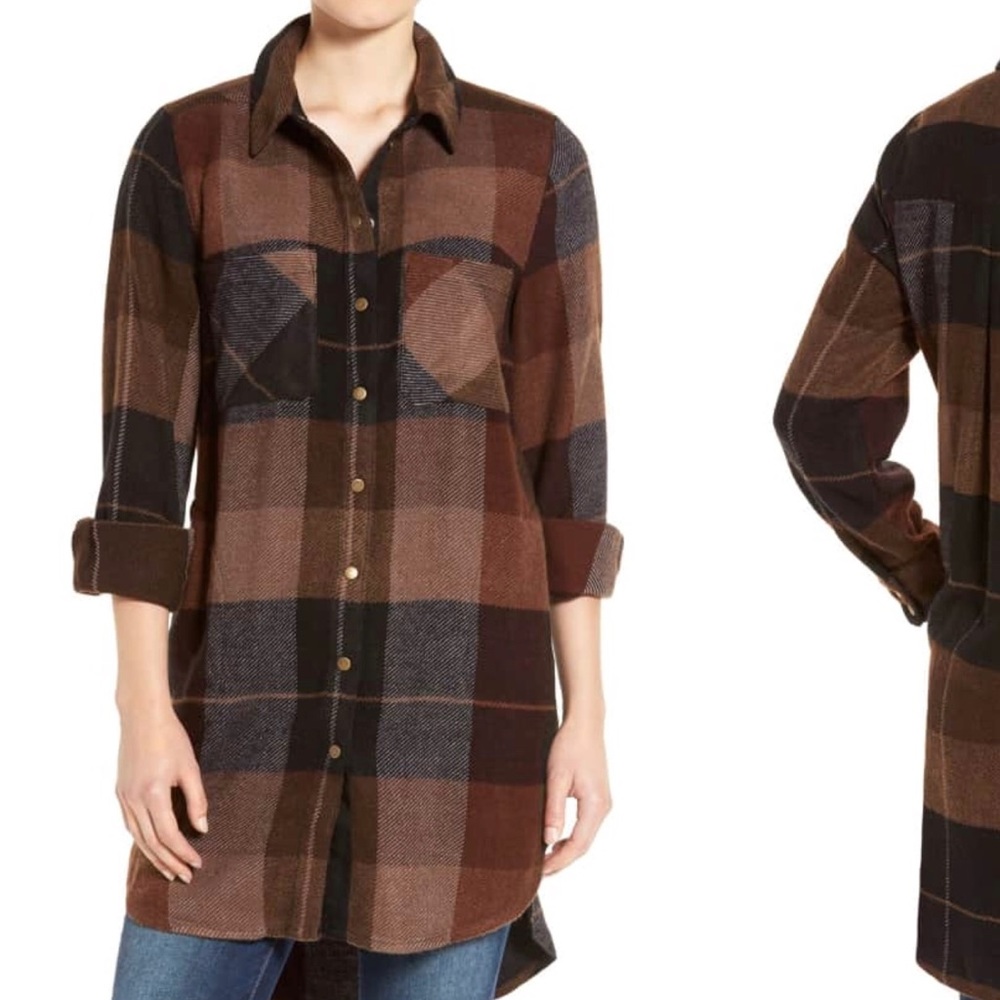 Long Plaid Shirt